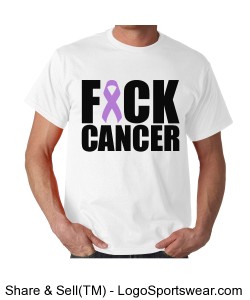 F*CK CANCER Mens T-Shirt Design Zoom